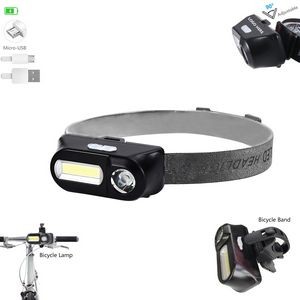 Portable LED Headlamp Dual Switch Motion Sensor 5