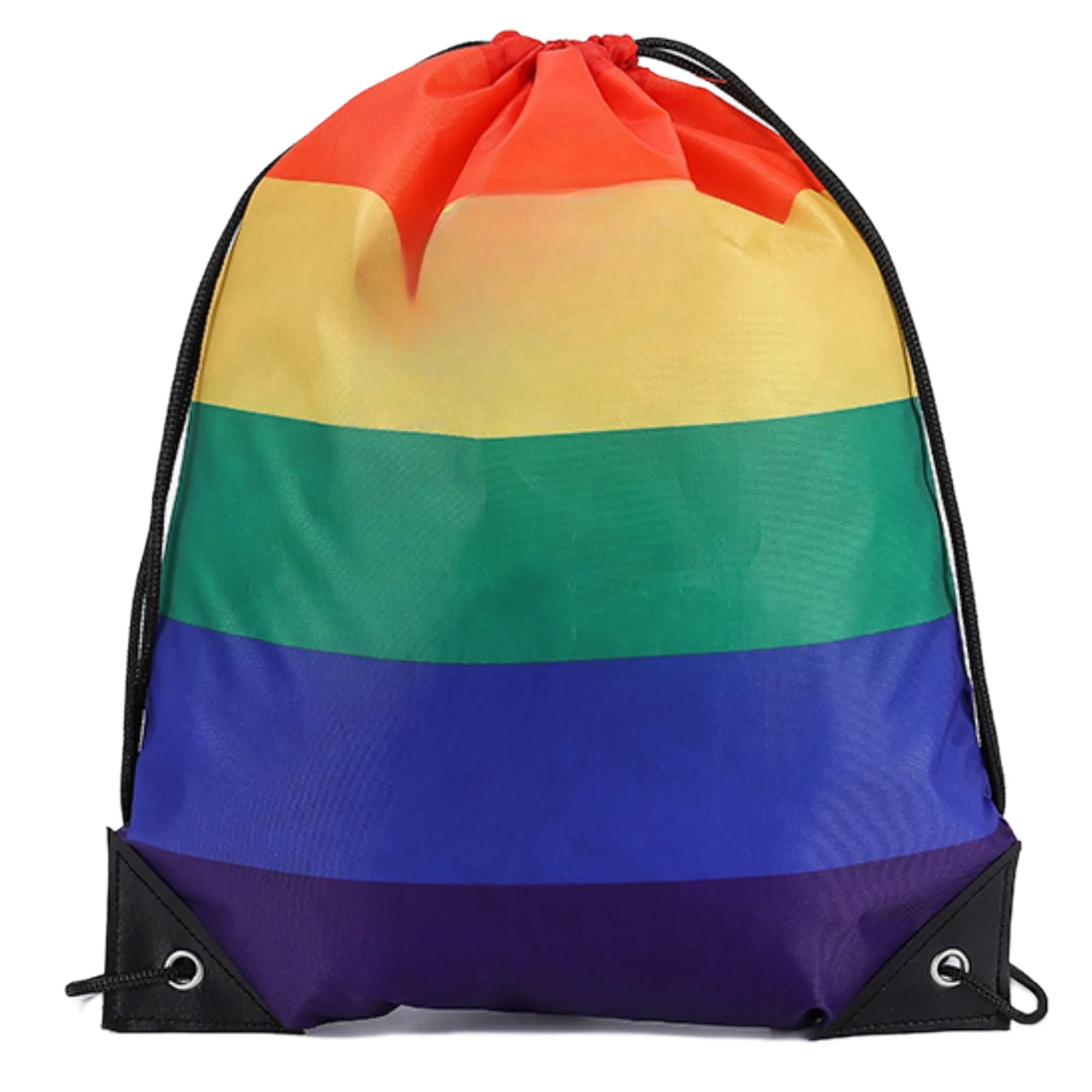 Portable Rainbow Drawstring Backpack 4