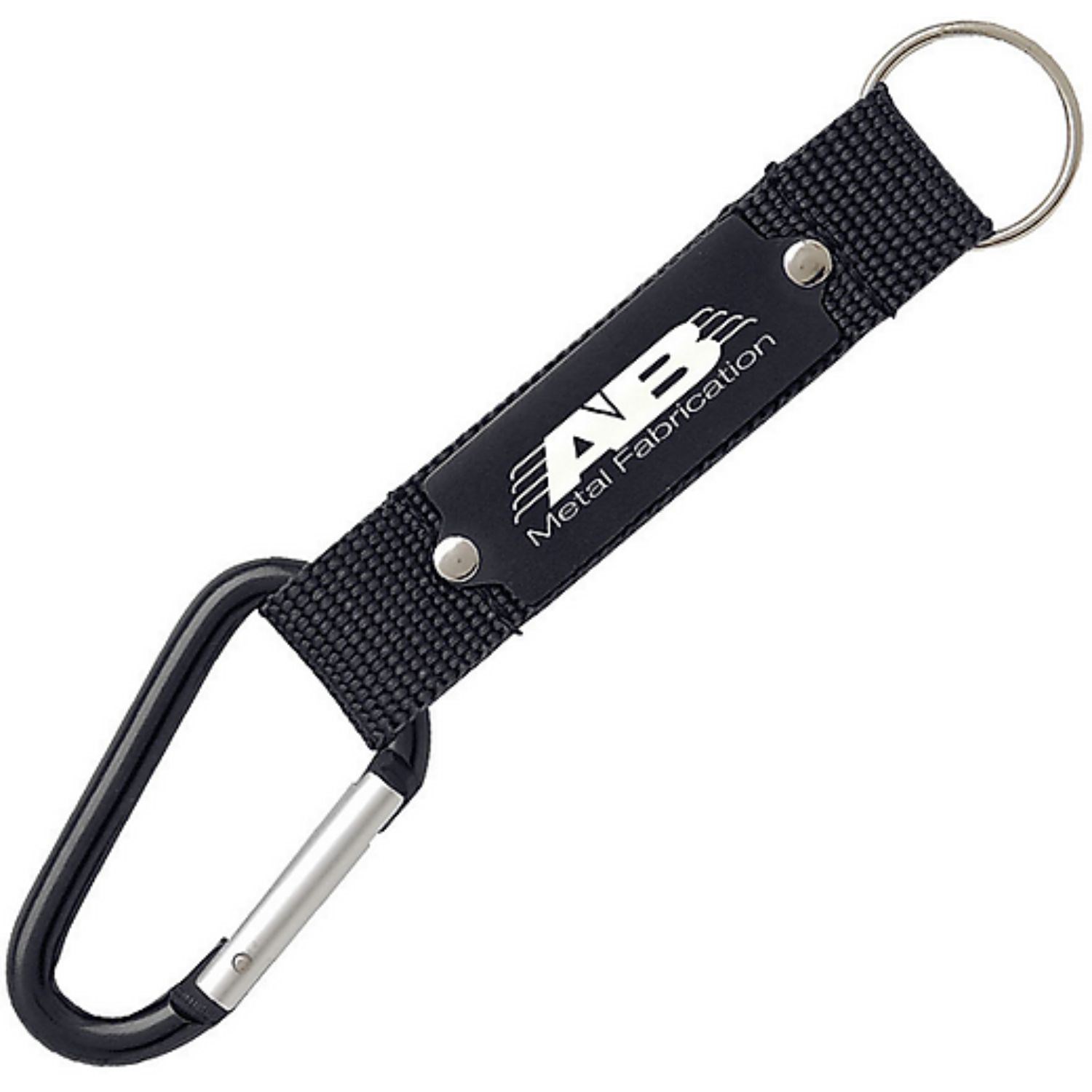 3/4" Aluminum Tag Carabiner Pocket Lanyards w/ Keyring 5