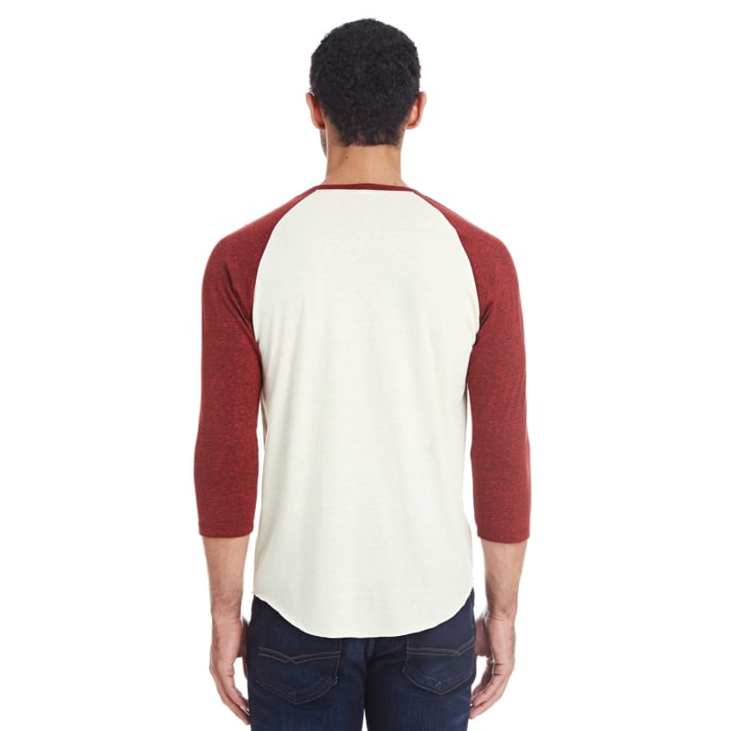 Threadfast Apparel Unisex Triblend 3/4-Sleeve Raglan 12