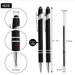 2 in 1 Multifunction Metal Ball Pen with Stylus Soft Touch Screen 1