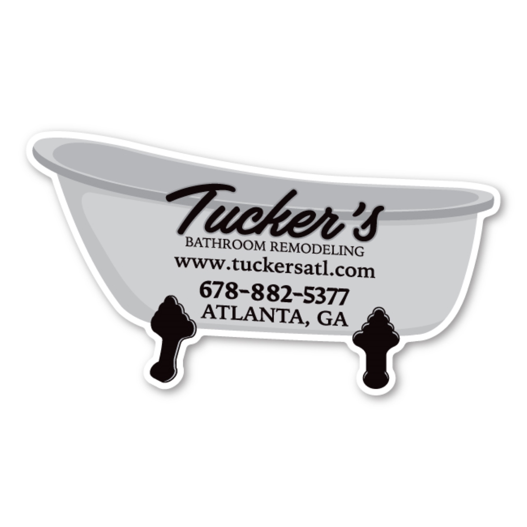 Garden Bath Tub Magnet - 5.875" x 3.27" - 30 mil - Outdoor Safe