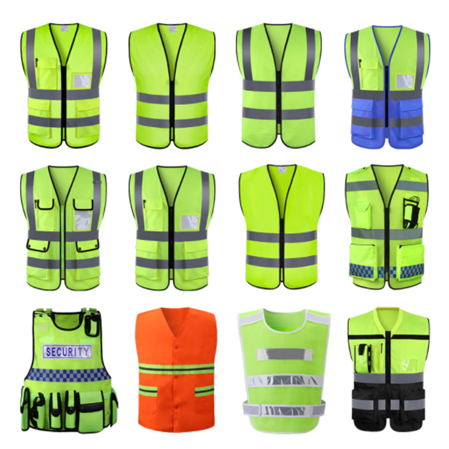 Multi-Pocket Reflective Safety Vest 4