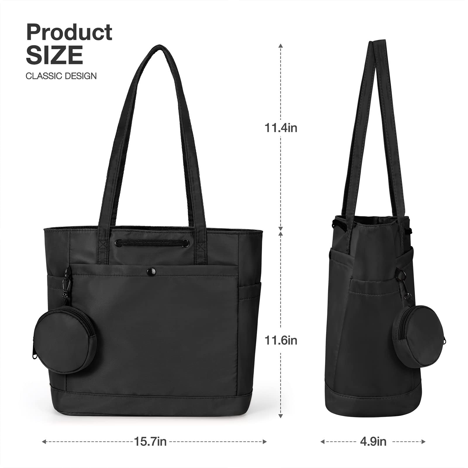 Nylon Fabric Hobo Tote Bag 4