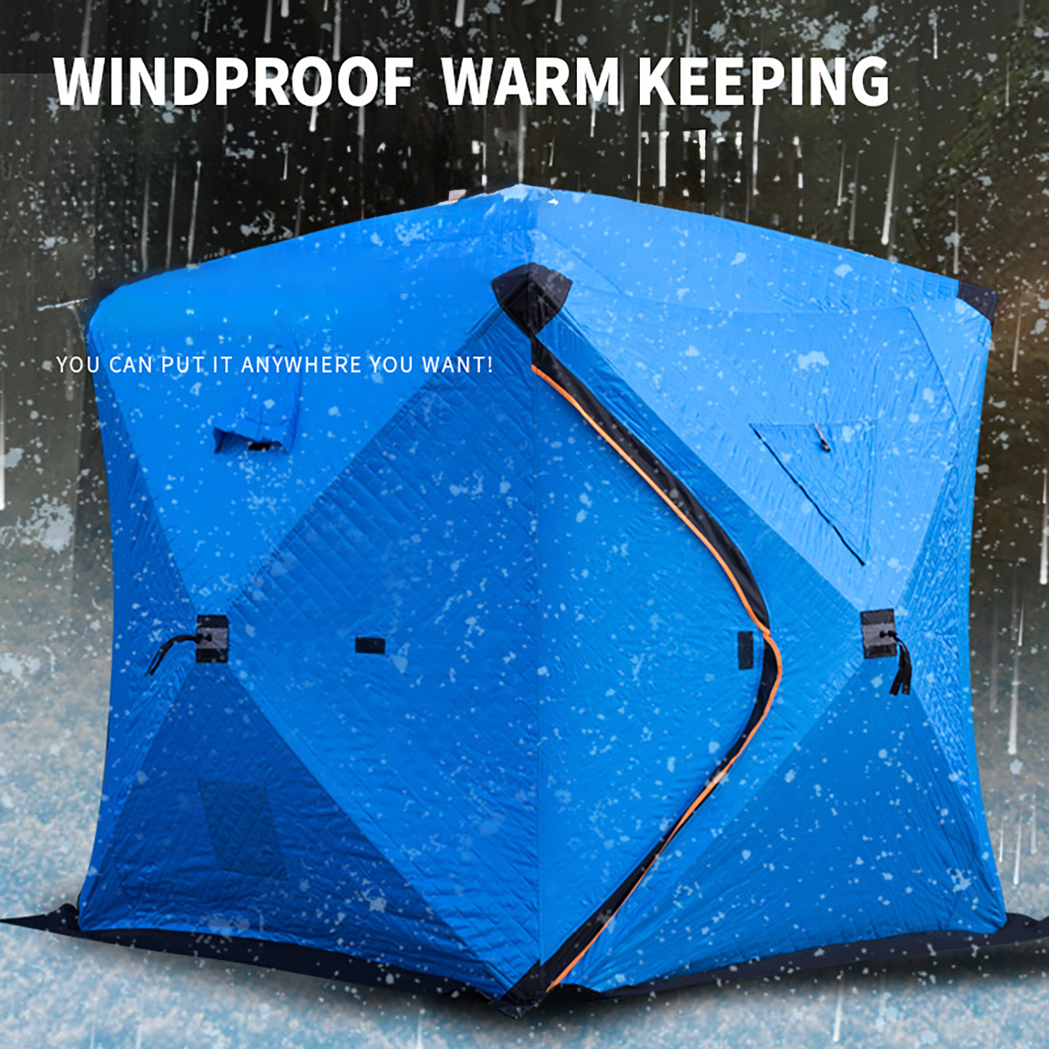 Large Space Waterproofing Winter Fishing Tent 3