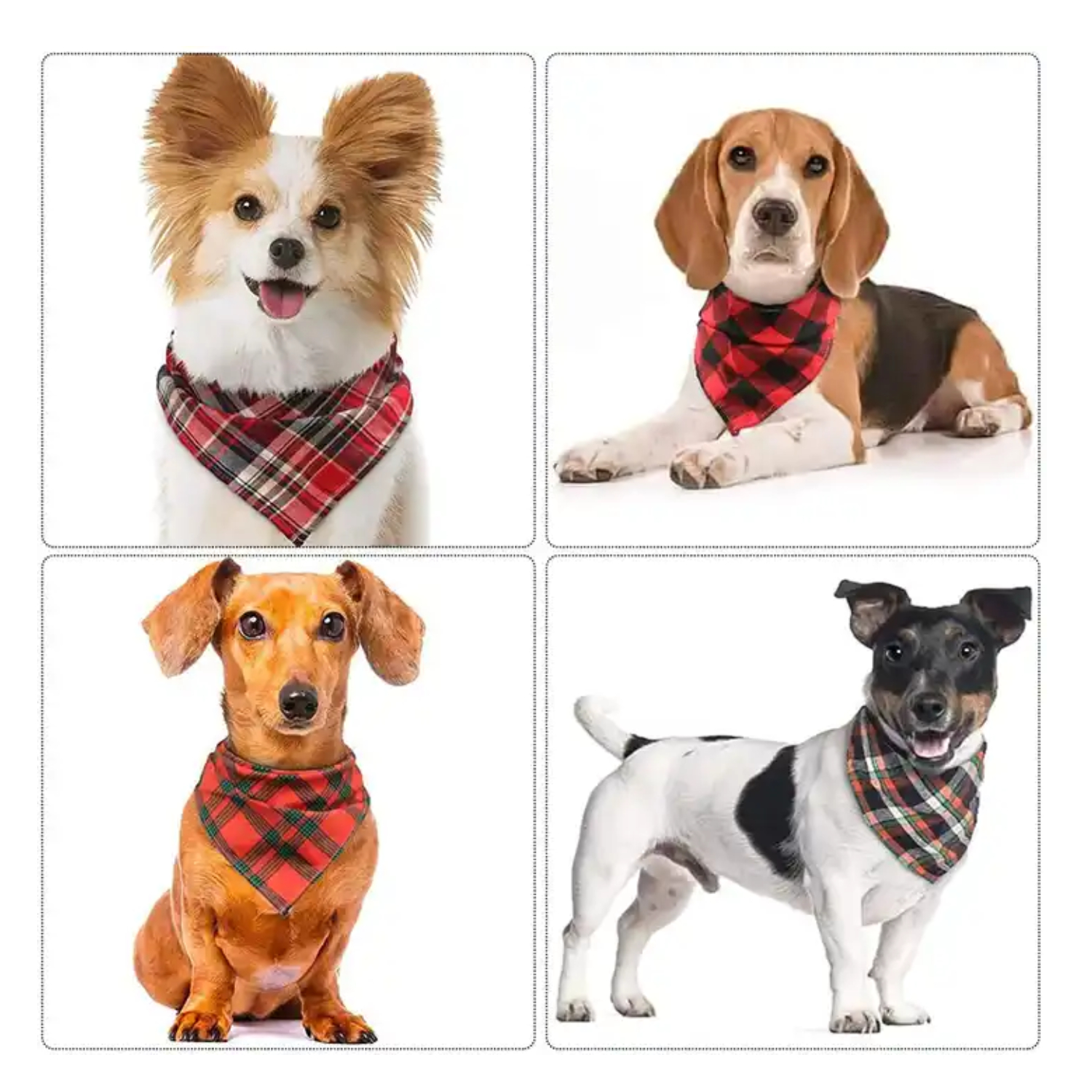 Triangle Style Cotton Pet Bandana 2