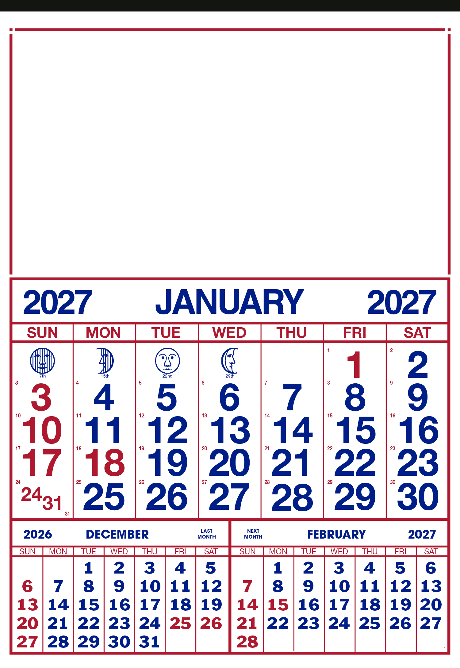 Skinner & Kennedy® Commercial 12-Sheet Calendar 7