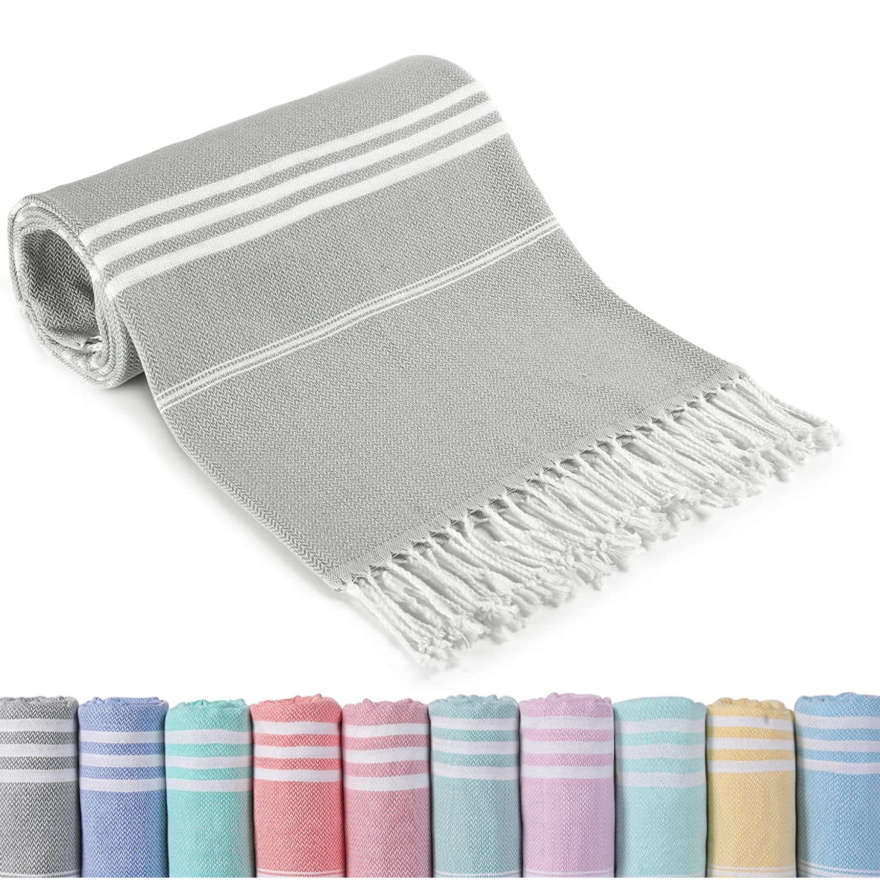 MOQ 20pcs 100% Cotton Turkish Beach Towel 1