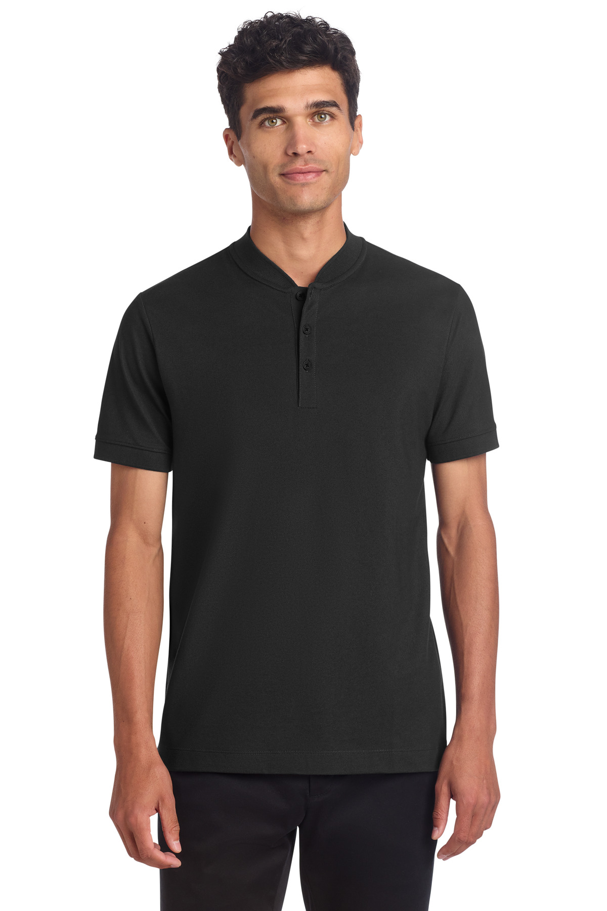Mercer+Mettle Stretch Pique Henley MM1008 17