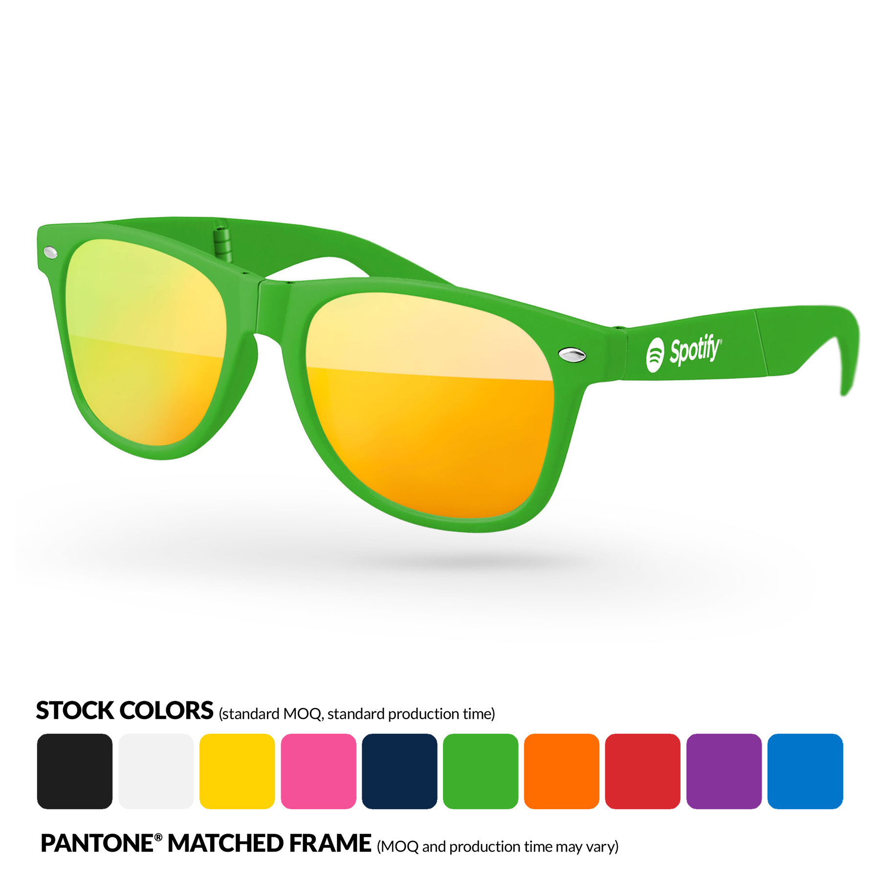 Foldable Retro Mirror Sunglasses 2