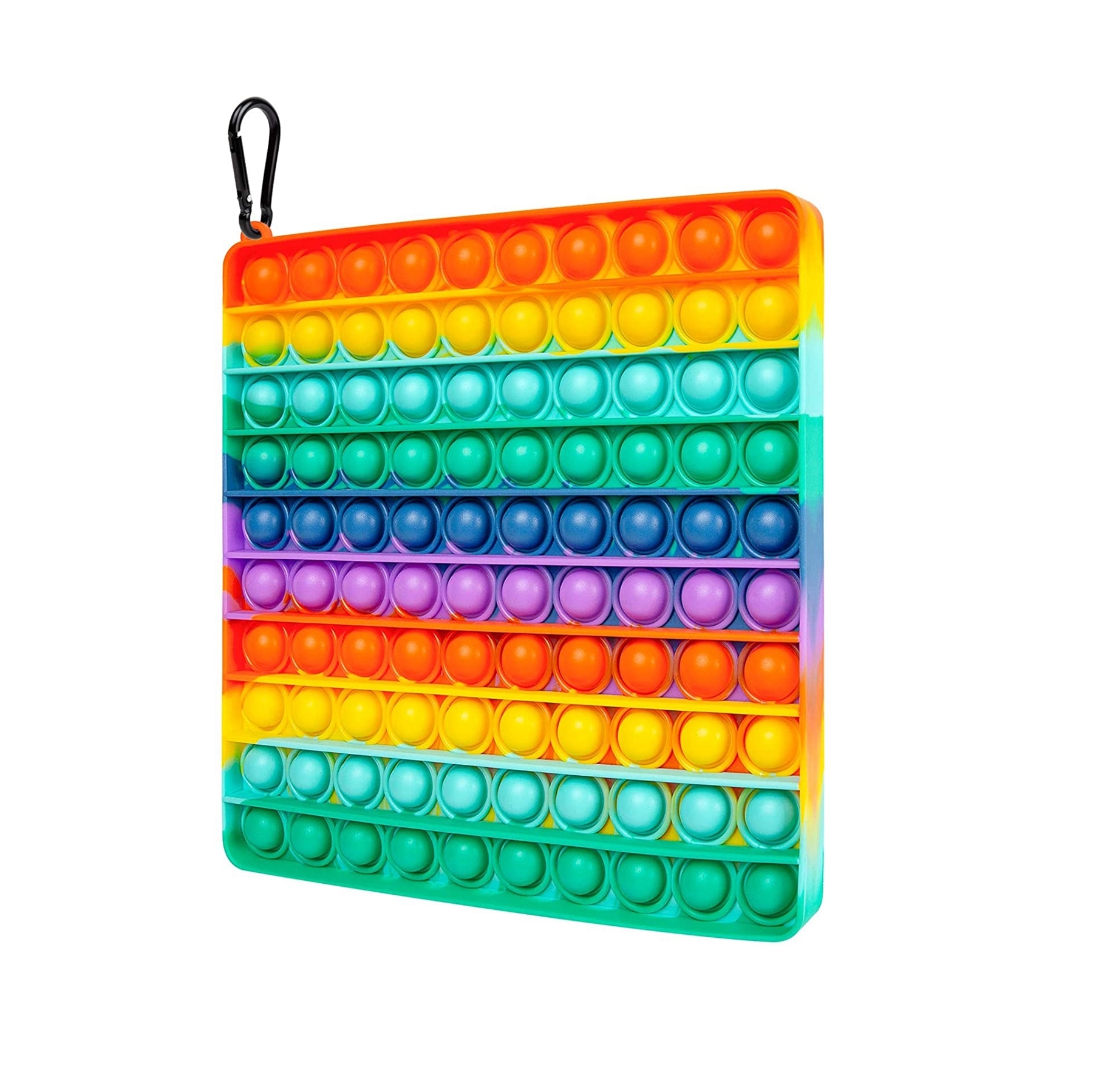 Square Large Size Rainbow Push Pop Bubble Fidget Toy 3