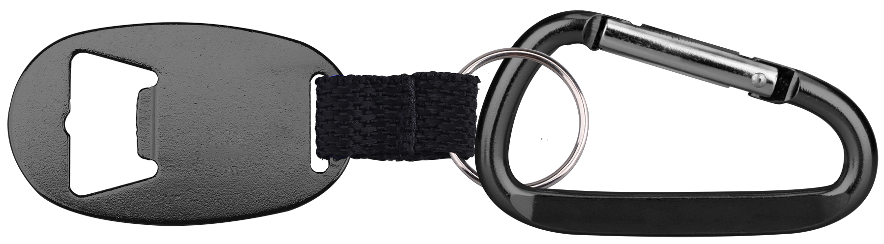 Jumbo Size Oval Shape Bottle Opener with Strap & Carabiner 2