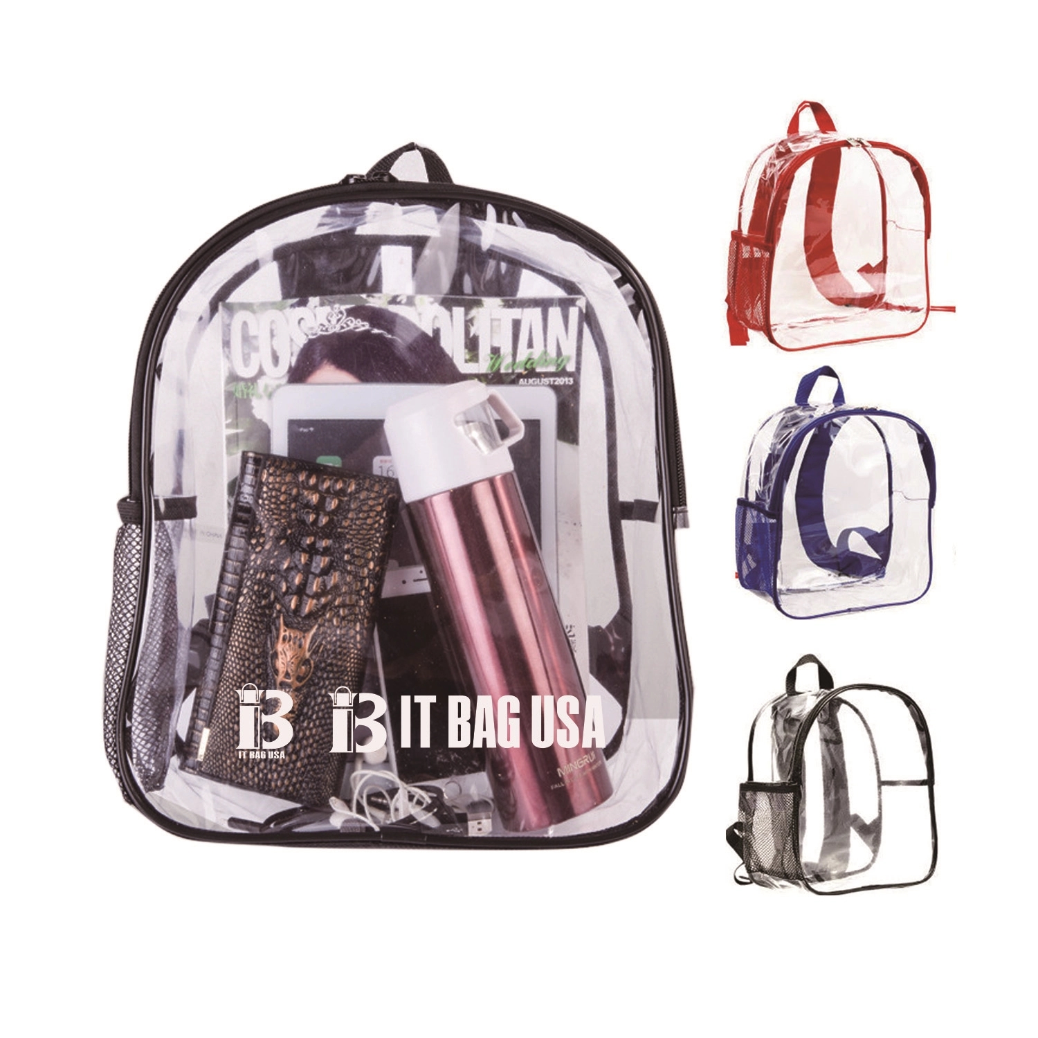 Clear Transparent Pvc School Bag 2