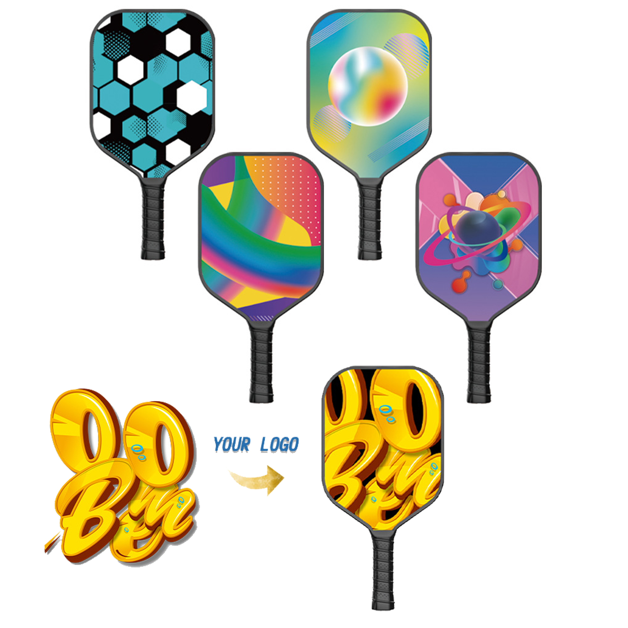 Natural Grip Wooden Pickleball Paddle 2
