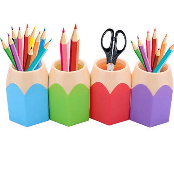 Pencil Shape Plastic Pen Holder 2