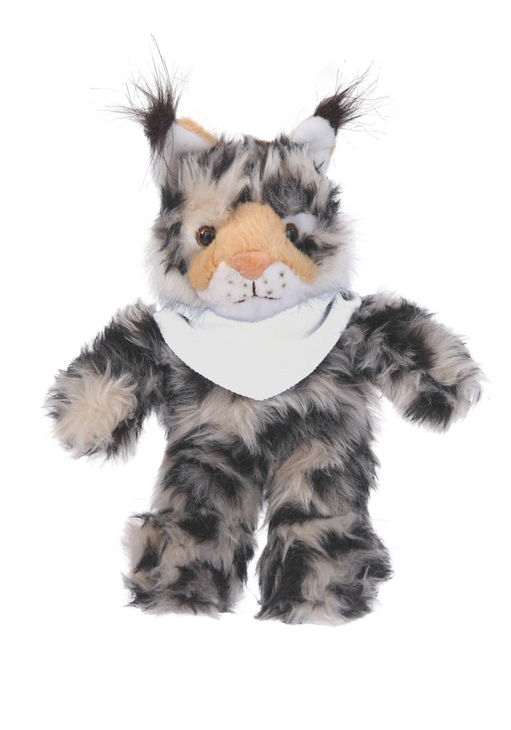 Soft Plush Stuffed Wild Cat (Lynx) with Bandana 1