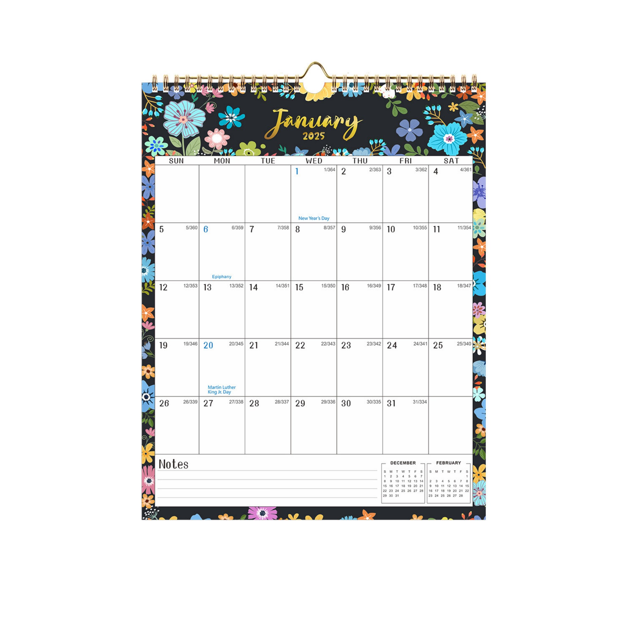 18 Months 14"*11" Wall Calendar From Jan 2025 To June 2026