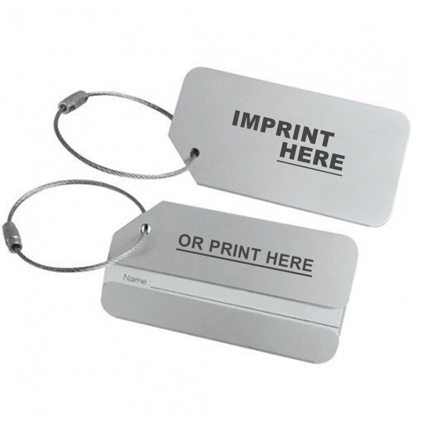 Custom Aluminum Luggage Tag 3