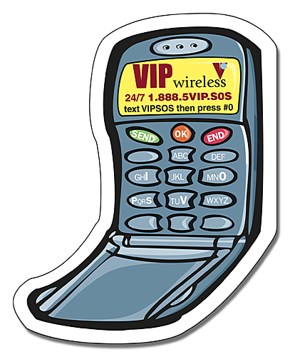 Magnet - Cell Phone Shape (2.5x3.125) 40 Mil Outdoor Safe 2