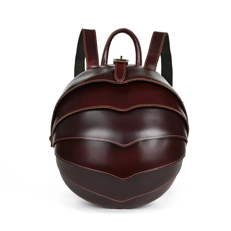 Vintage Genuine Leather Men'S Backpack 3