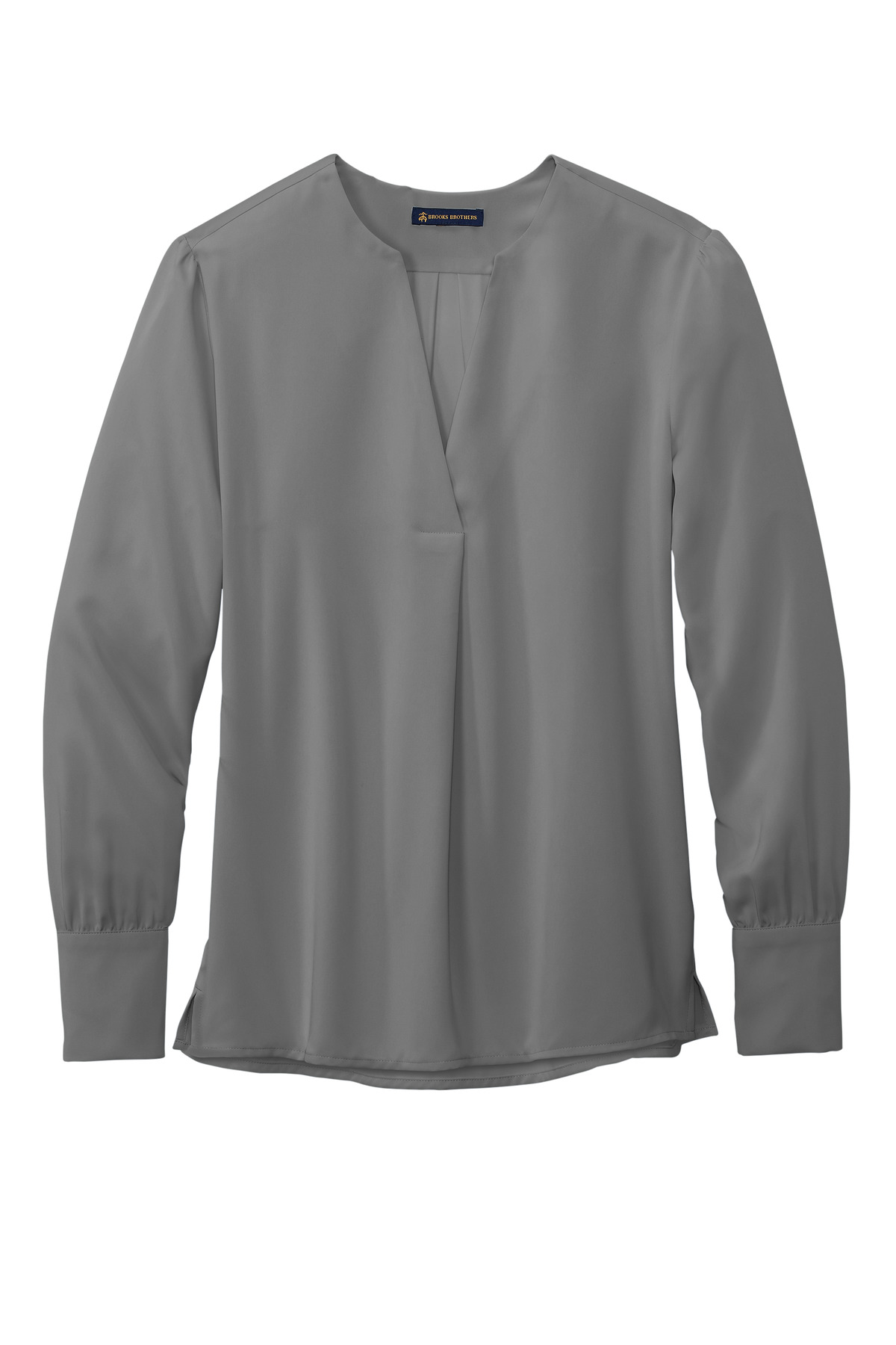 Brooks Brothers Women's Open-Neck Satin Blouse BB18009 19