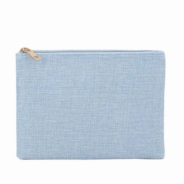 Custom Jute Organizer Zipper Pouch 5