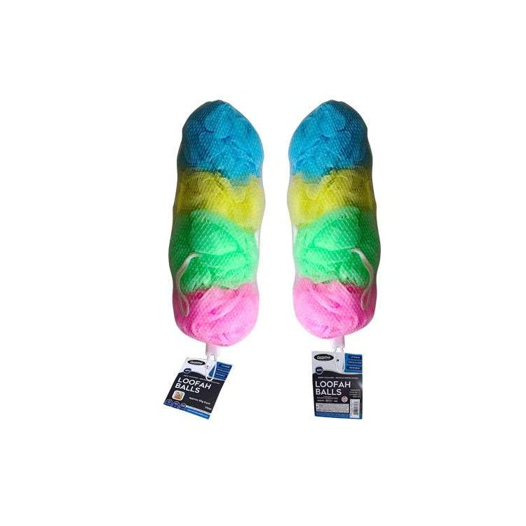 Bath Loofahs 4 Pack - Assorted 2
