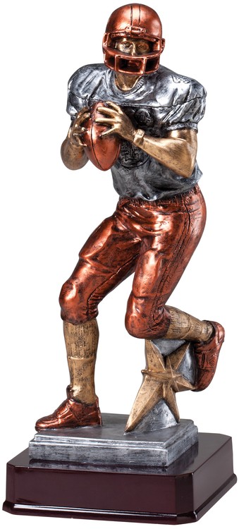 Football Quarterback, Multi-Color Large Statuette 1