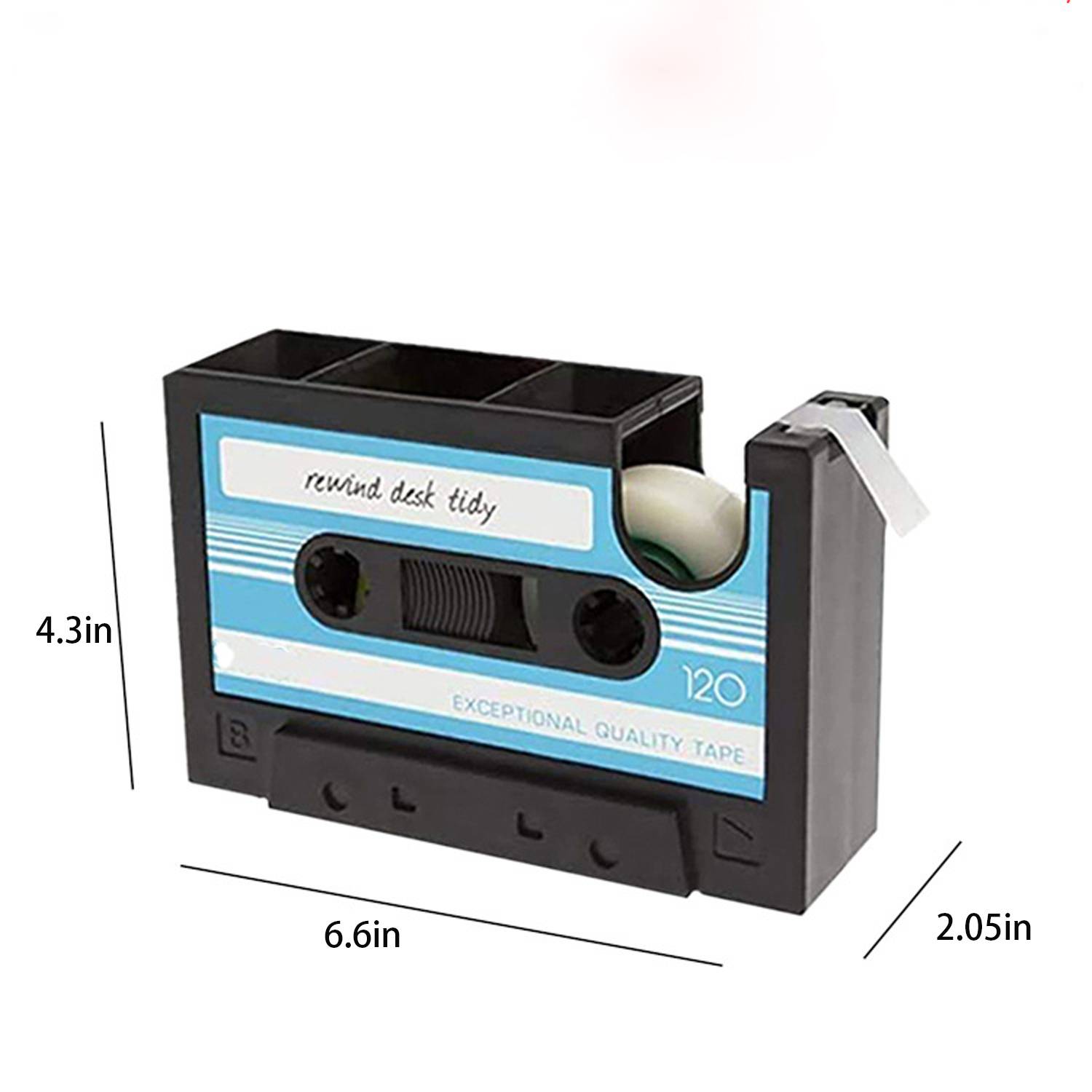 Retro Tape Clip Knife Office Stationery Student Pen Holder 6