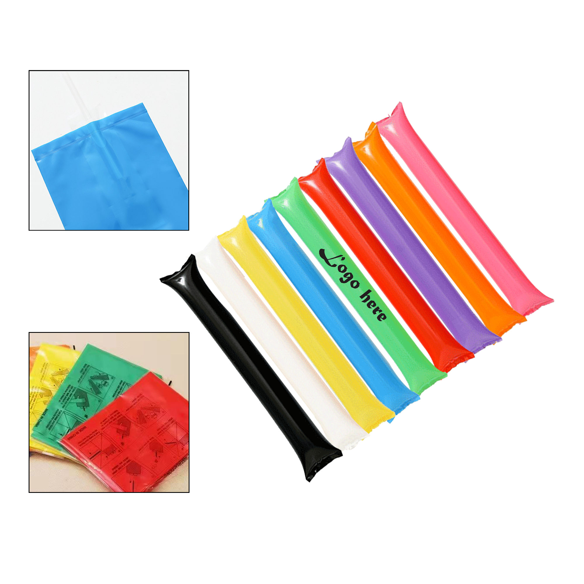 Customizable Cheerleader Inflator Sticks 3