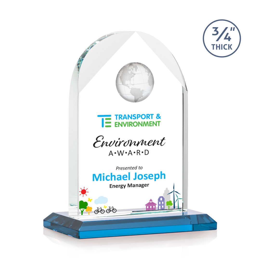 Blake Globe VividPrint™ Award - Sky Blue 4