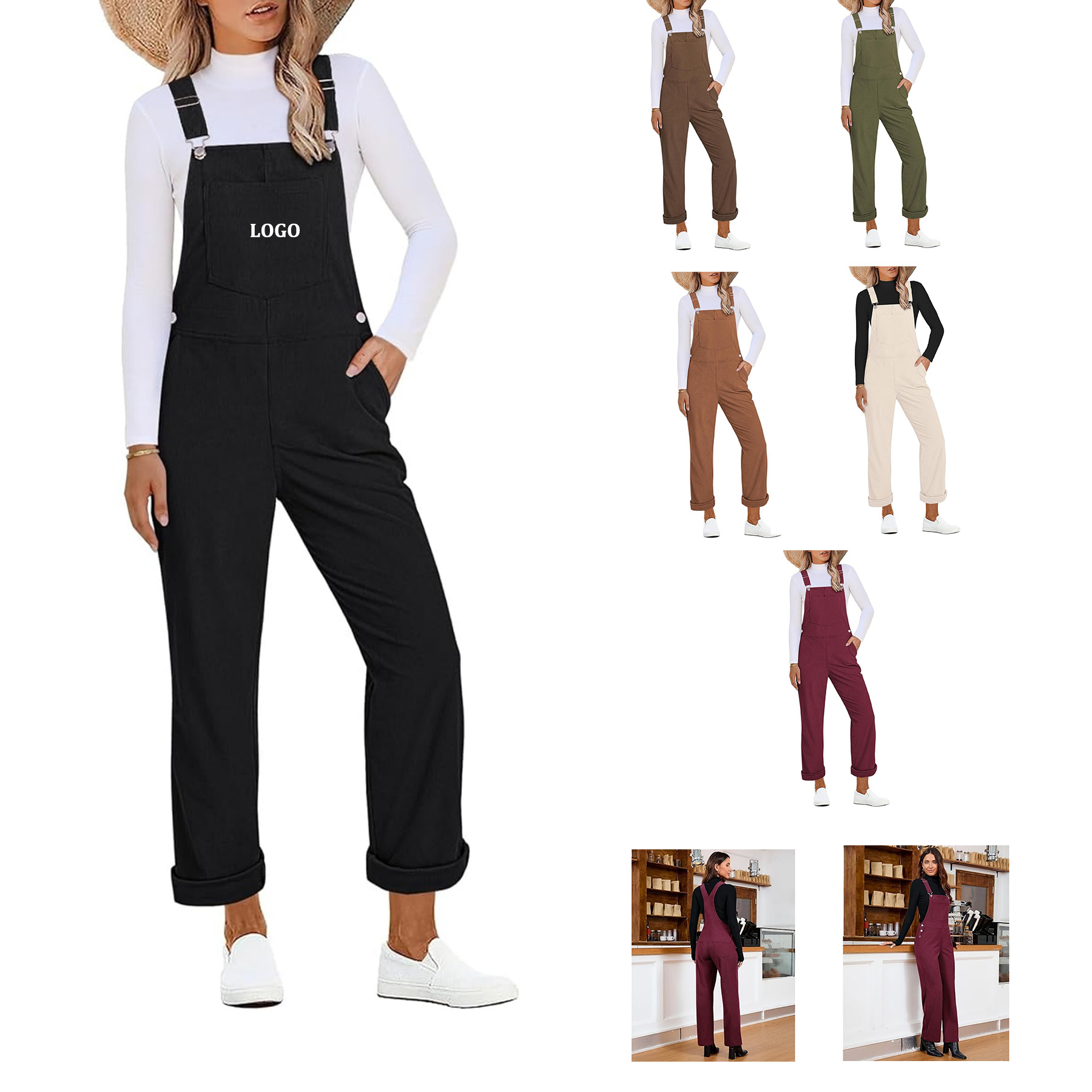 Women Corduroy Overall 2
