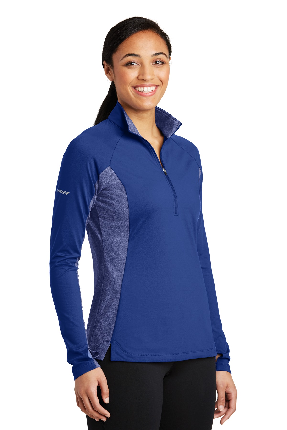 Sport-Tek Women's Sport-Wick Stretch Contrast 1/4-Zip Pullover. LST854 31