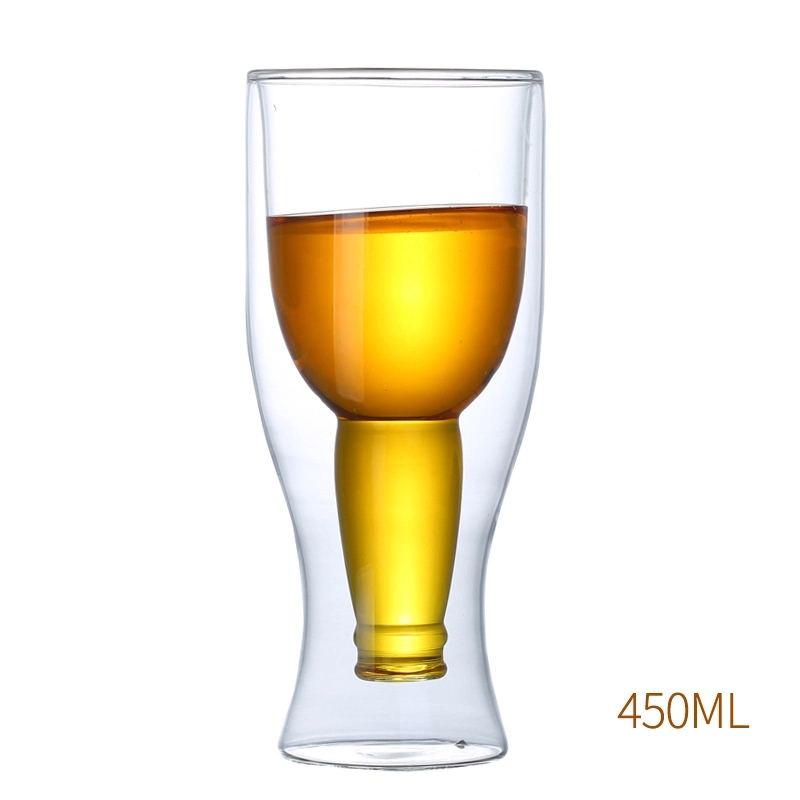 Beer Glasses,Coffee Mug with Insulated Double-Walled Design 4