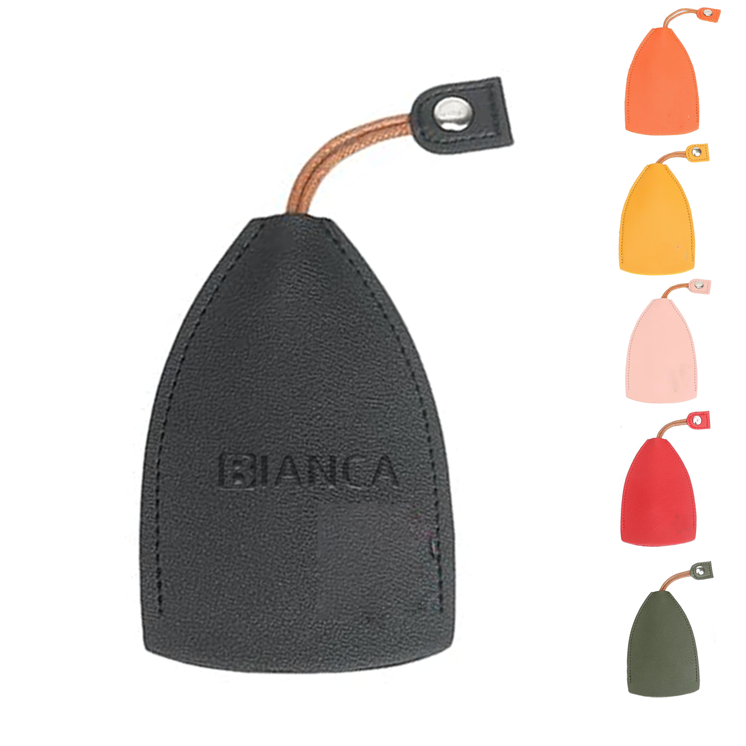 Creative PU Leather Car Case Mini Pull-Out Key Holder 4