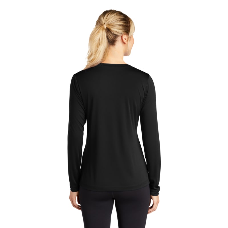 Sport-Tek Women's Long Sleeve PosiCharge Competitor V-Neck Tee. 44