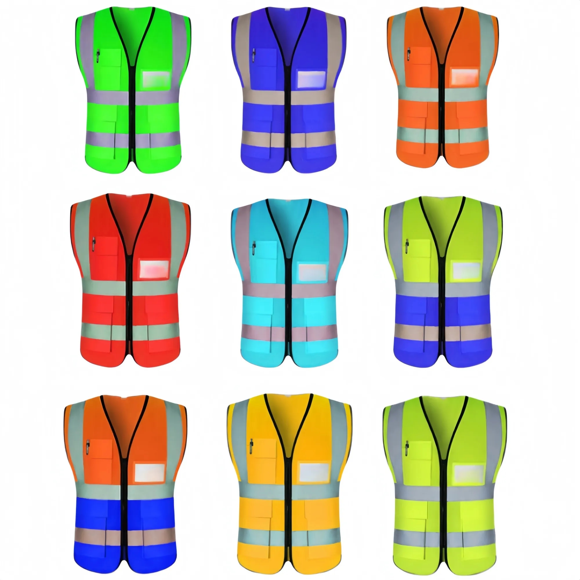 Traffic duty construction site reflective vest 2