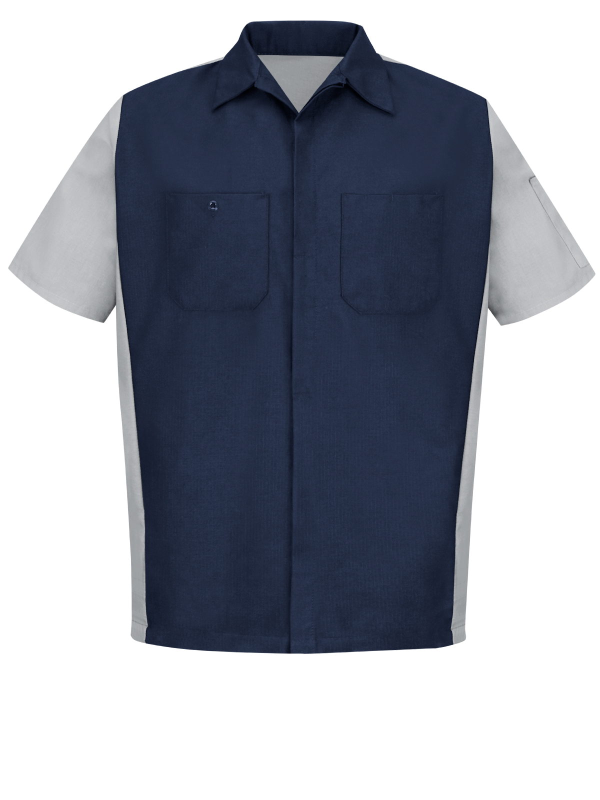 Red Kap Shirts -  Men's Short Sleeve Two-Tone Crew Shirt 13