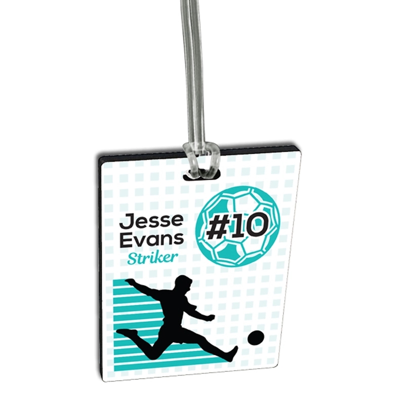 Custom Ultra Vivid Recycled Wood Bag Tags 11