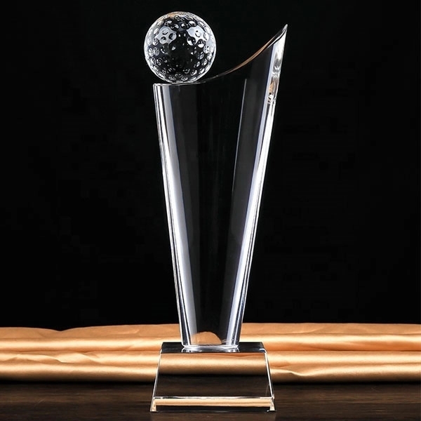 Crystal Golf Ball Trophy Award 6