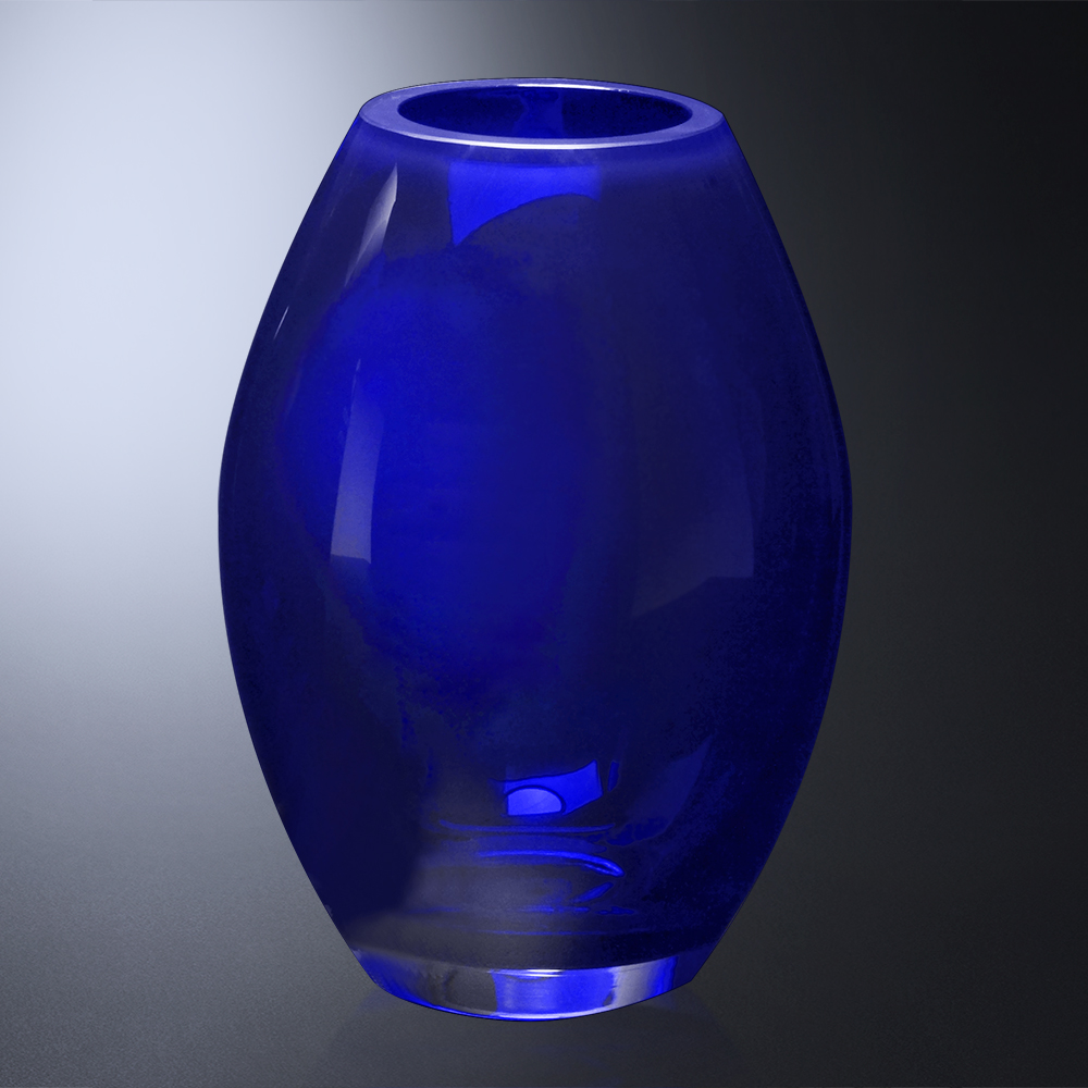Cobalt Barrel Vase 6