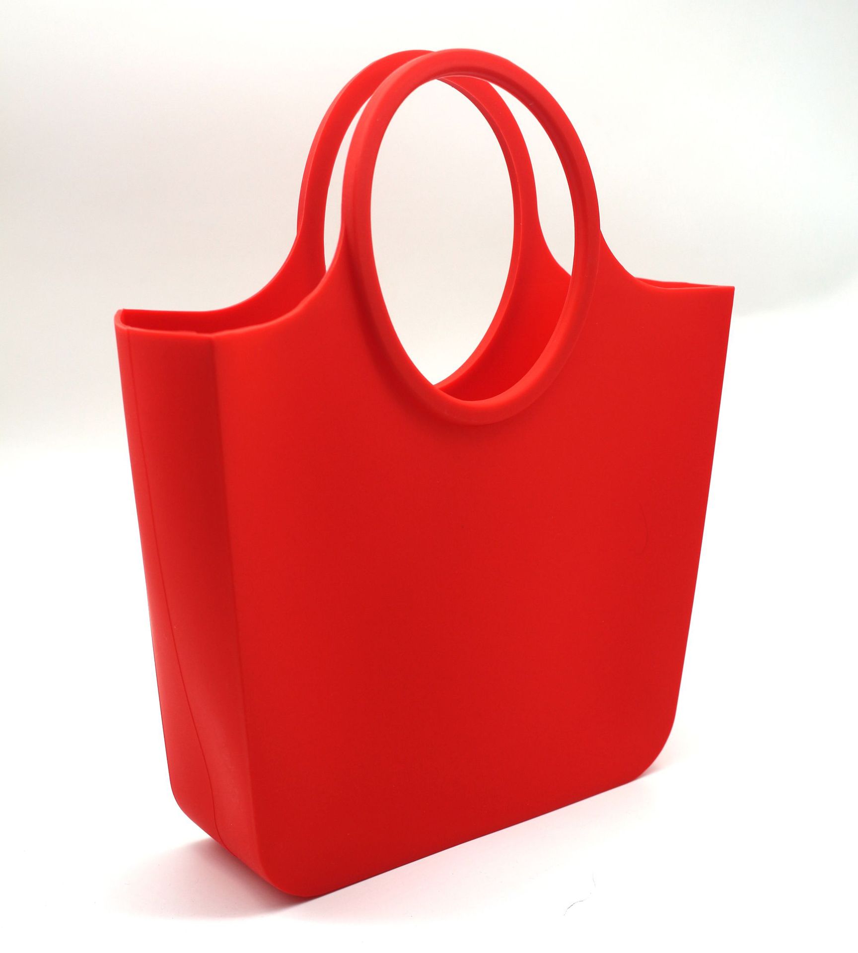 Custom Silicone Beach Grocery Tote Bag with Round Handles 6