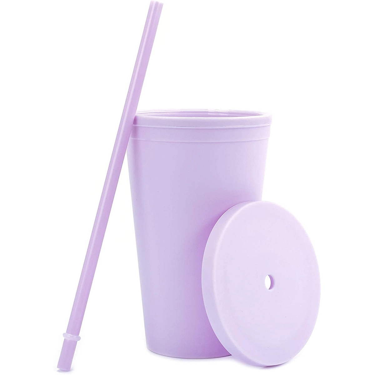 16Oz Colored Acrylic Cups With Lids And Straws 4