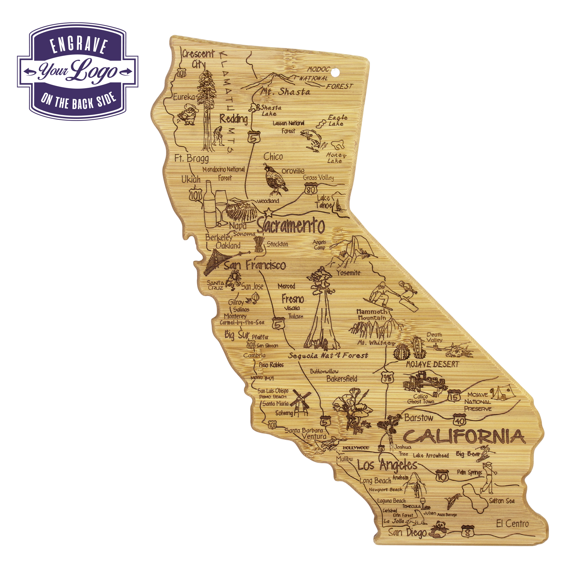 Destination California Cutting & Serving Board