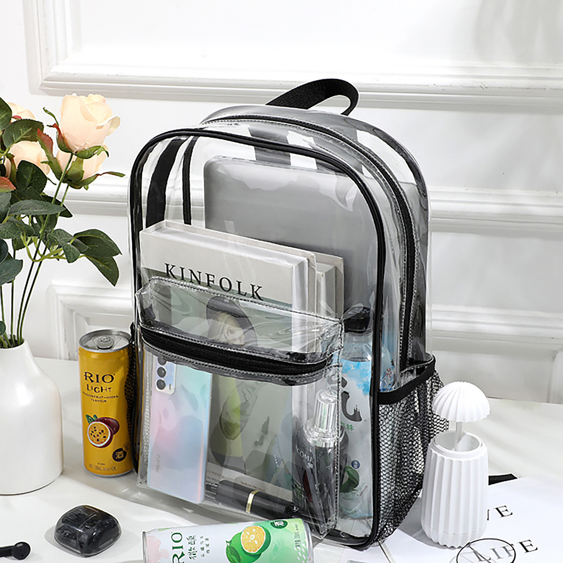 Clear Heavy Duty Transparent School Backpack 4