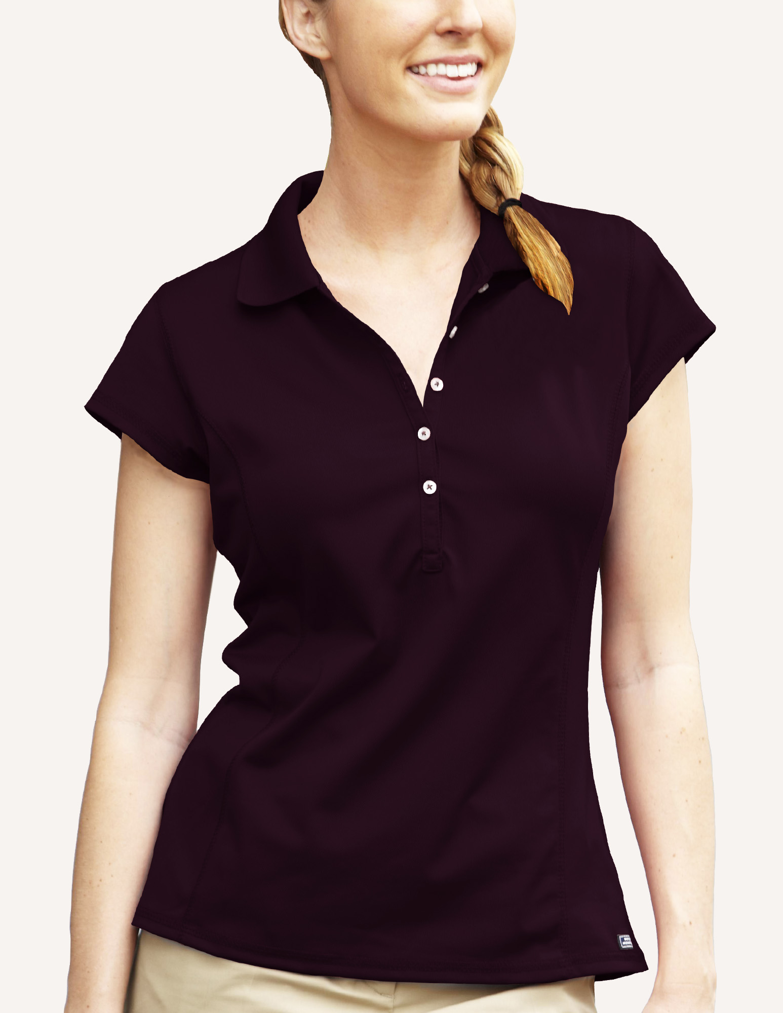 Ladies' Galactic Micro Pique Solid Polo Shirt 6
