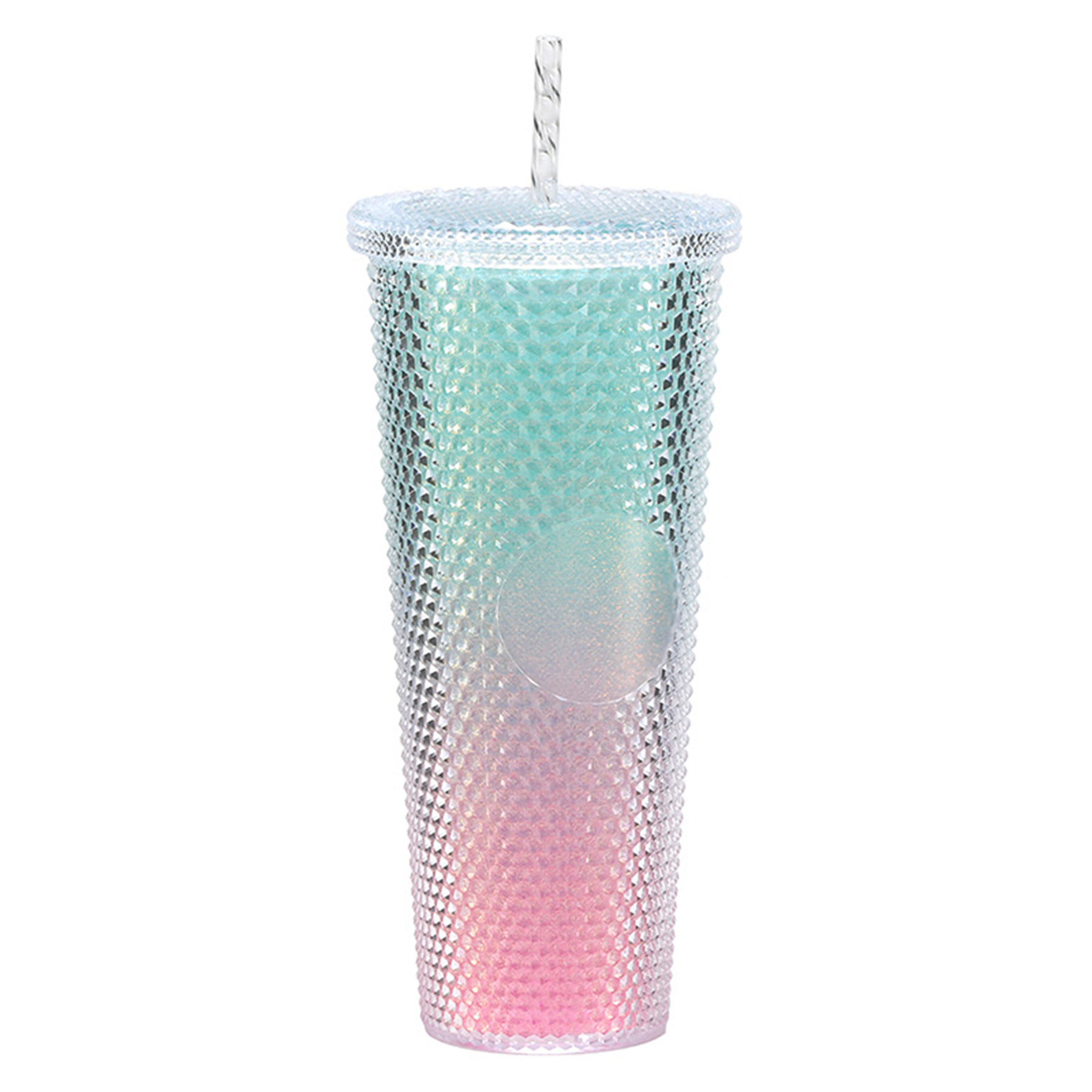 24oz Plastic Durian Cup with Straw 19