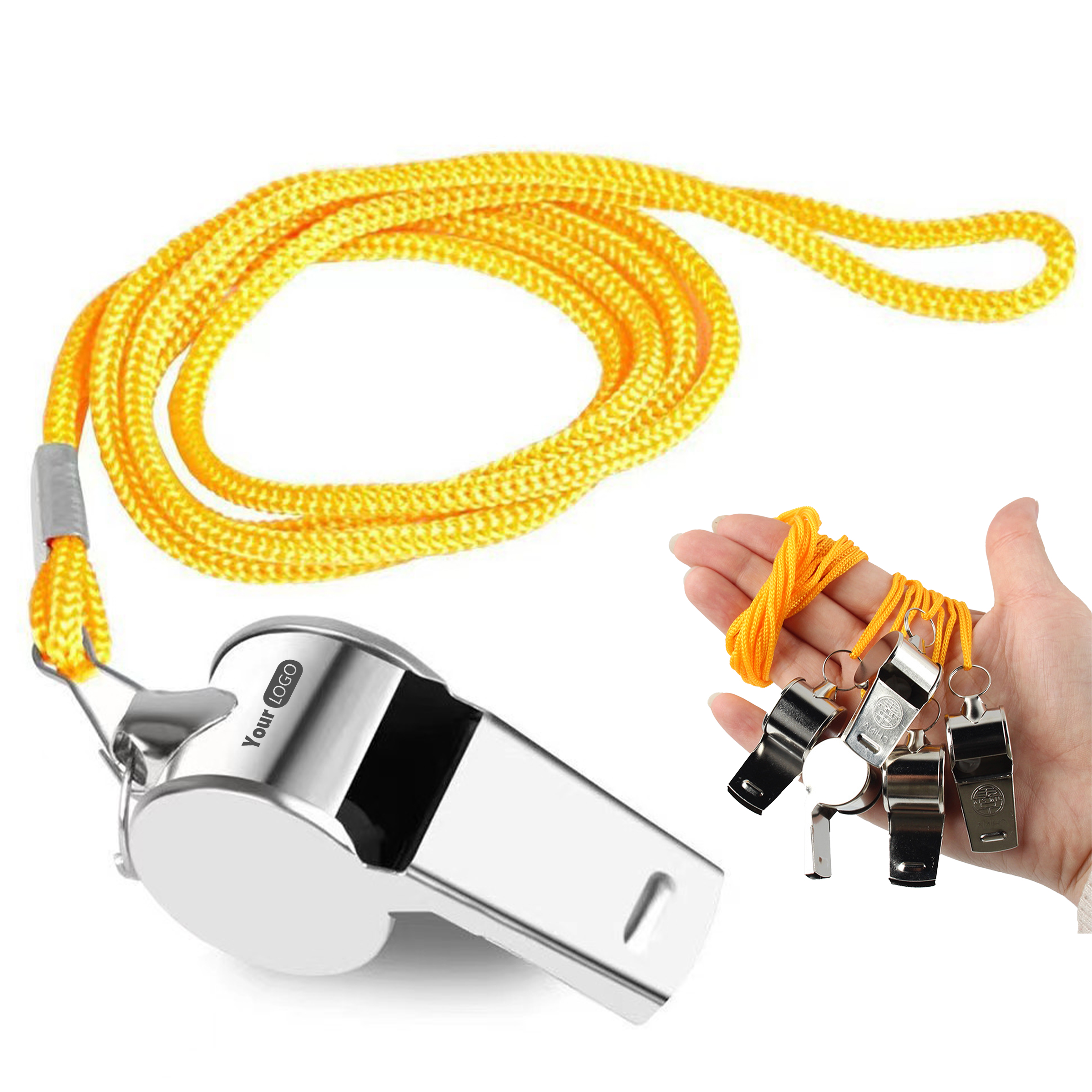 Stainless Steel Door Edge Rescue Whistle 1