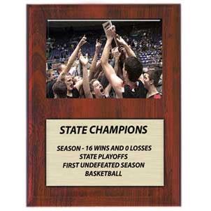 Plaque: 12x15" Cherry Finish, 10x8" Photo cover 1