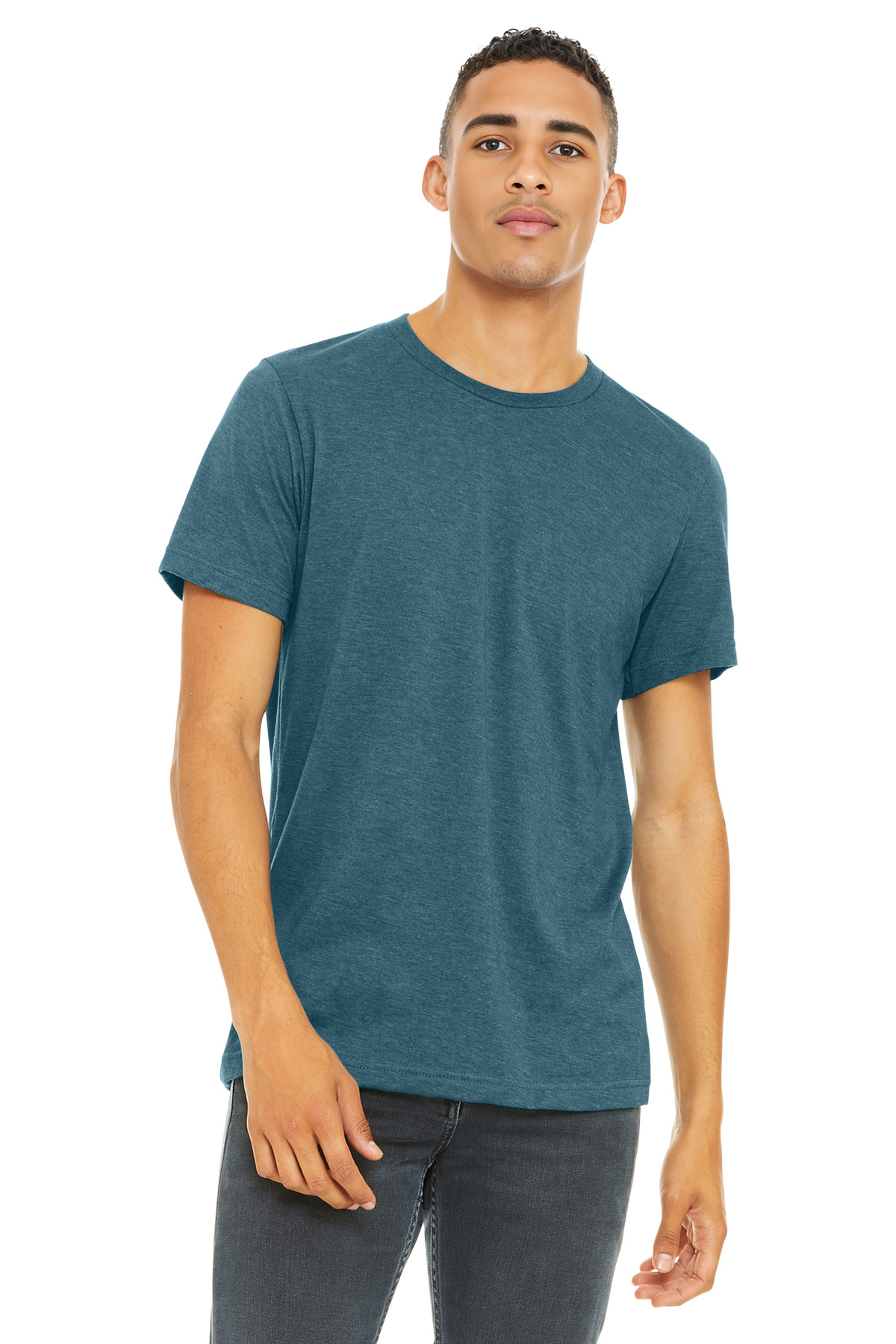 BELLA+CANVAS Unisex Heather CVC Short Sleeve Tee. BC3001CVC 506
